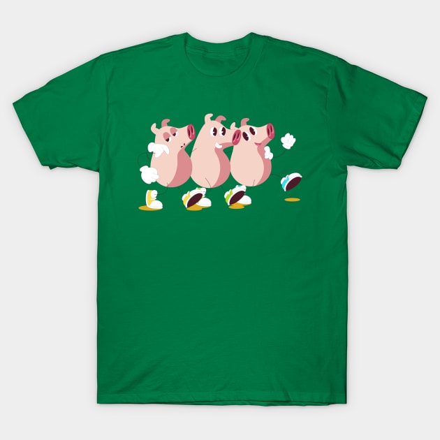 Three Little Pigs T-Shirt by Mako Design 